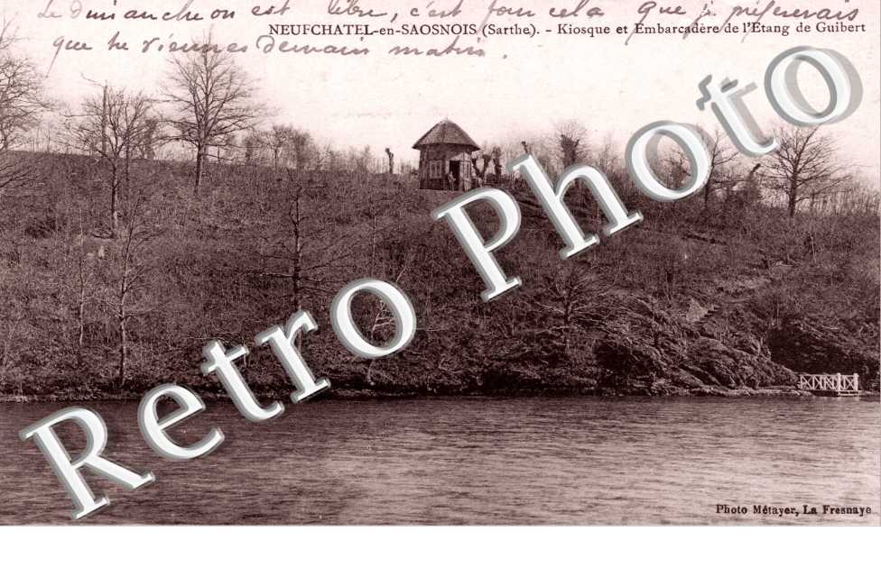 Kiosque et Embarcadere de l'Etang de Guibert