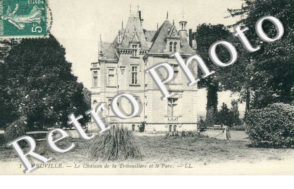 le château de la Tribouillère et le parc en 1912