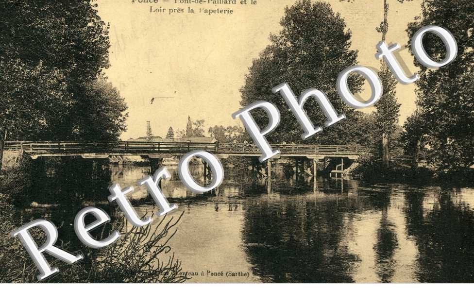Pont de Paillard et le Loir pres la Papeterie