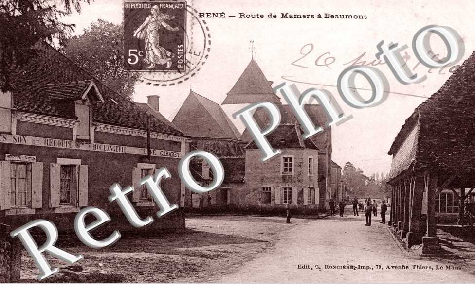 la Route de Mamers a Beaumont