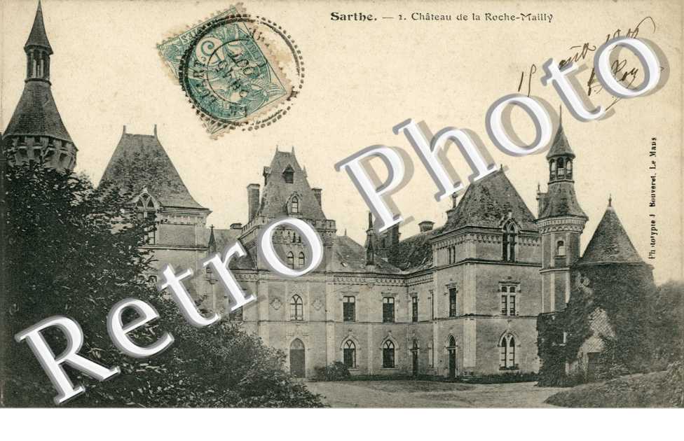 château de La Roche-Mailly en 1906