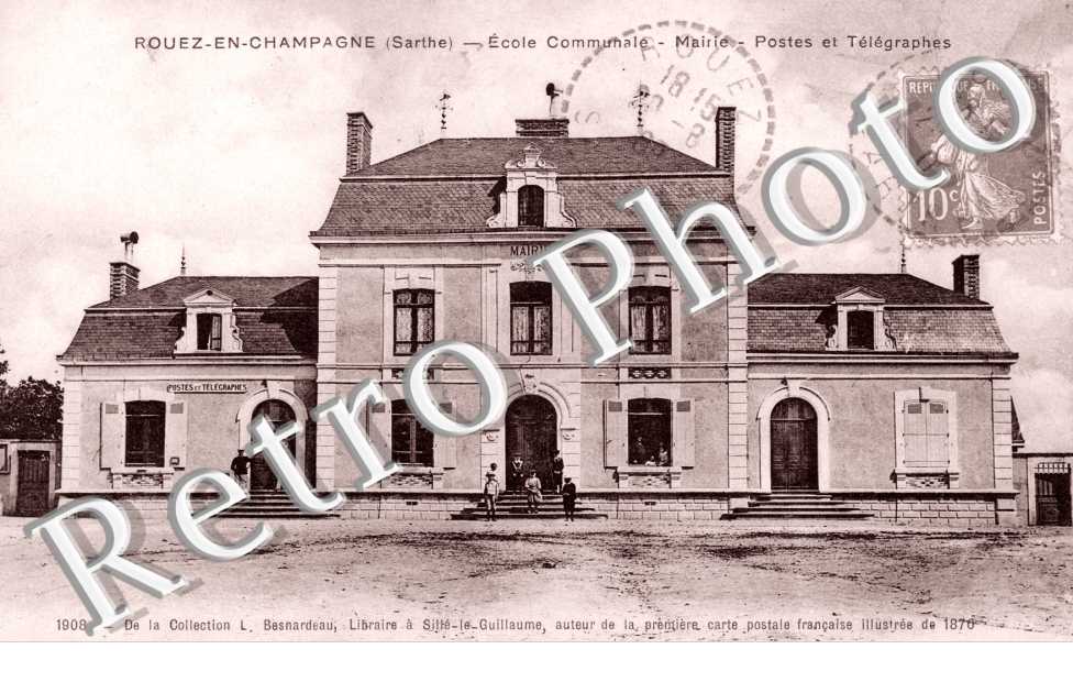 Ecole communale - mairie - Postes et telegraphes