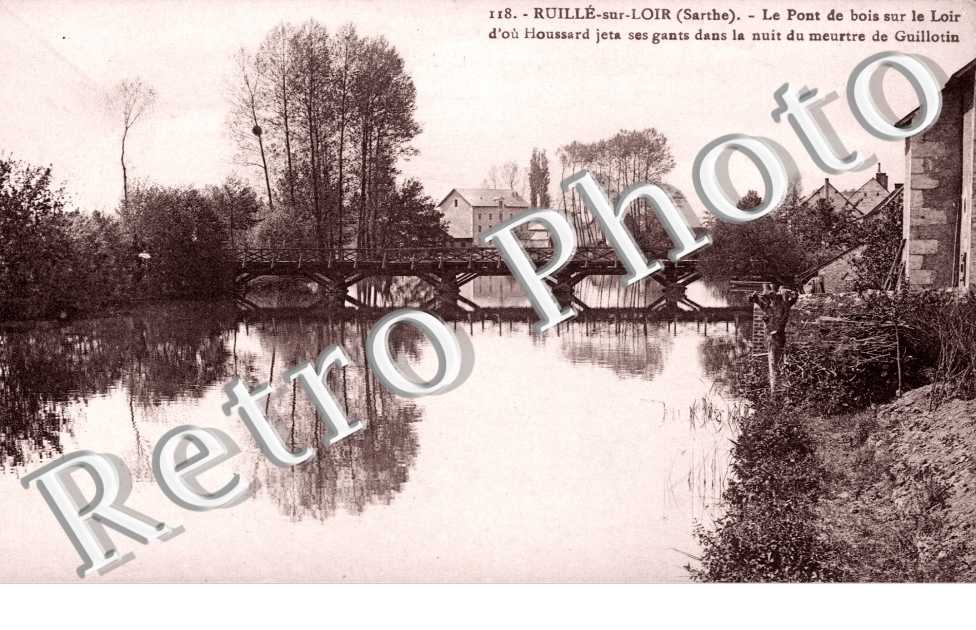 Le pont de bois sur le Loir