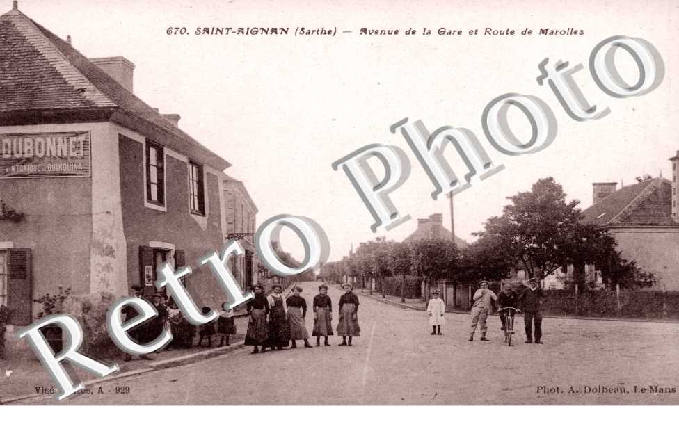 avenue de la gare et route de Marolles