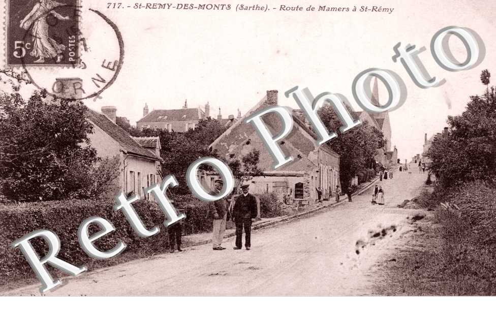 la Route de Mamers a Saint-Remy