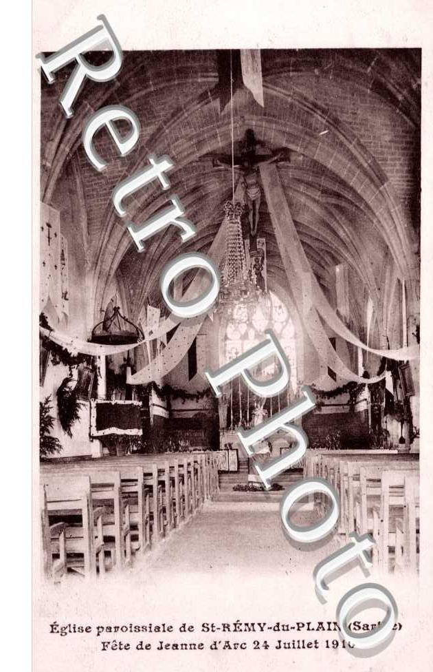 Intérieur de l'Eglise - Fête de Jeanne d'Arc 24 juillet 1910