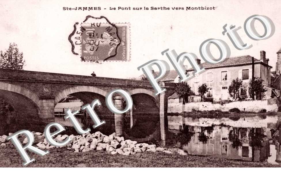 le Pont sur la Sarthe vers Montbizot