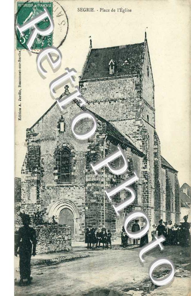 place de l'église en 1909