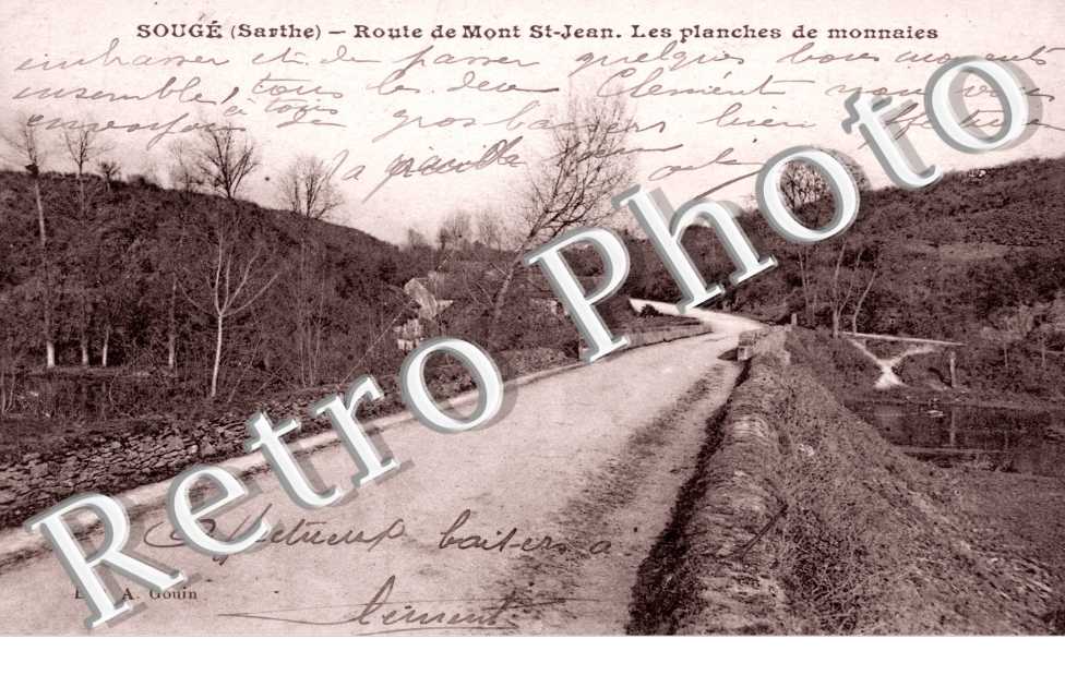 Route de Mon Saint-Jean - les planches de monnaies
