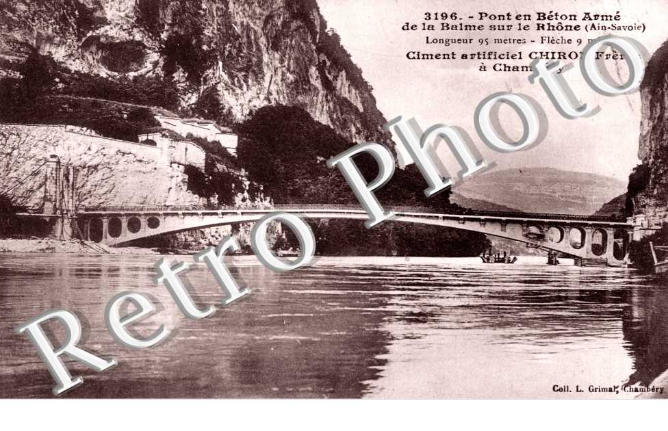 Pont en beton arme sur le Rhone