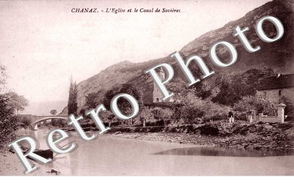 L'eglise et le canal de Savieres