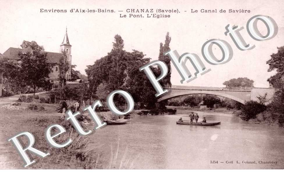 Le Canal de Saviere, le Pont, l'Eglise