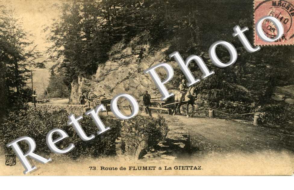route de Flumet a  La Giettaz