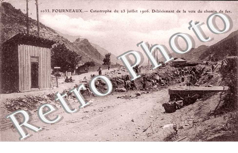 Catastrophe du 23 juillet 1906, Deblaiement de la voie du chemin de fer