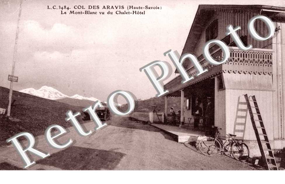 Col des Aravis, le Mont Blanc vu du Chalet Hotel