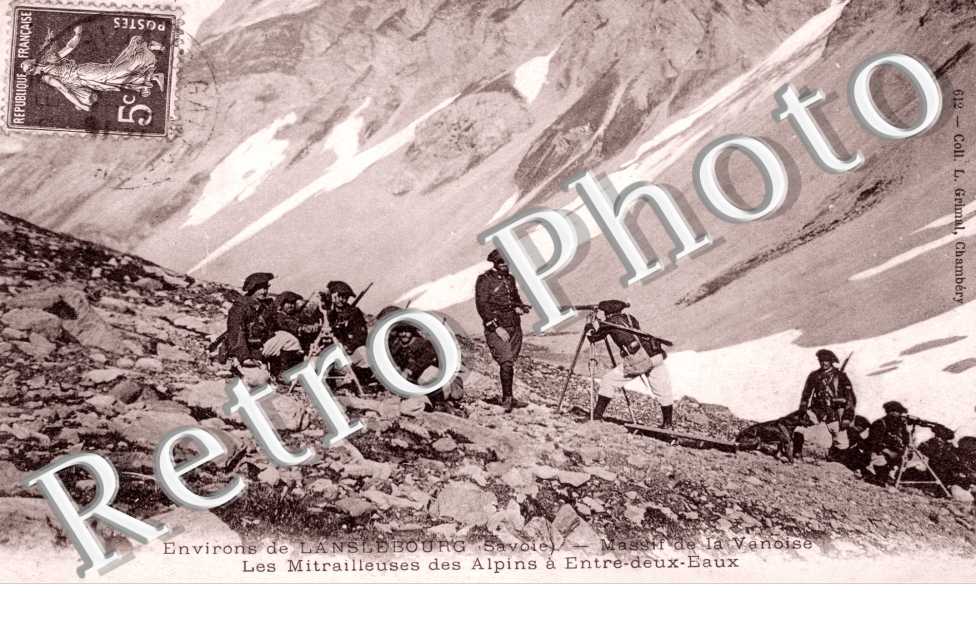 Les Mitrailleuses des Alpins a Entre-Deux-Eaux