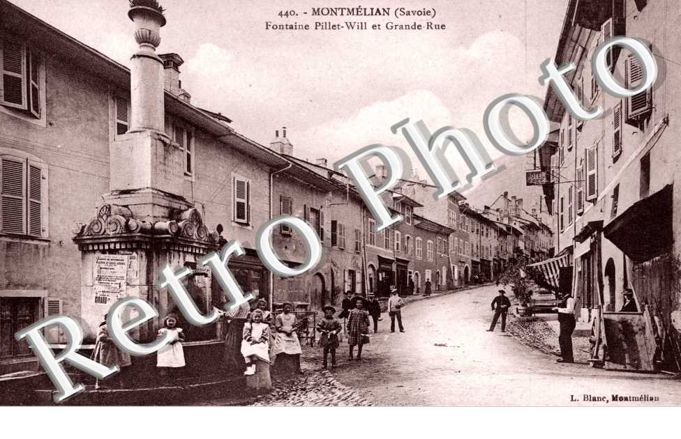 Fontaine Pillet-Will et grande rue