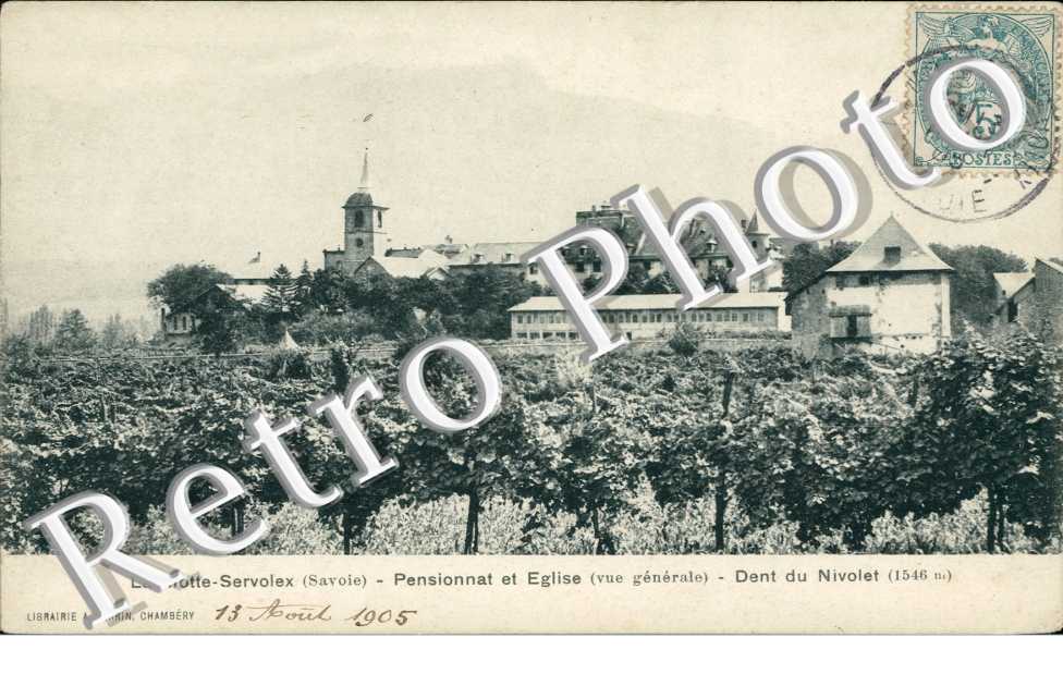 pensionnat et eglise, dent du Nivolet