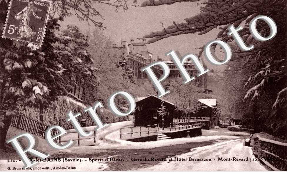 Sports d'Hiver, Gare du Revard et Hotel Bernascon, Mont Revard