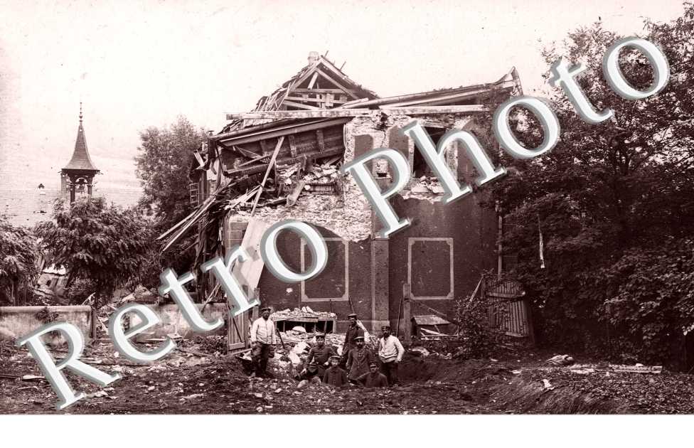La teinturerie Herzog apres le bombardement du 17/9/1915