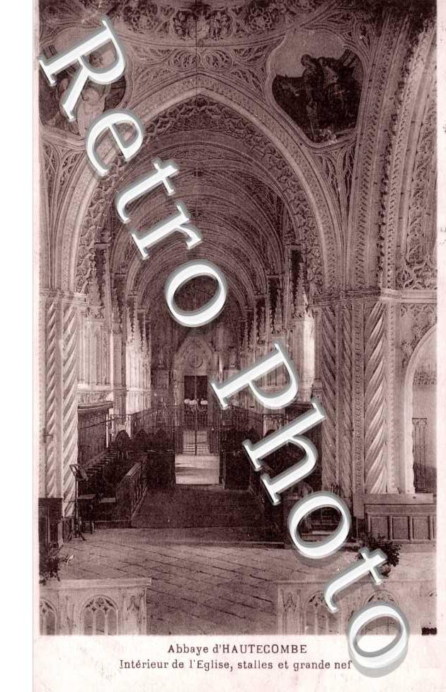 Abbaye d'Hautecombe, Interieur de l'Eglise, Stalles et grande nef