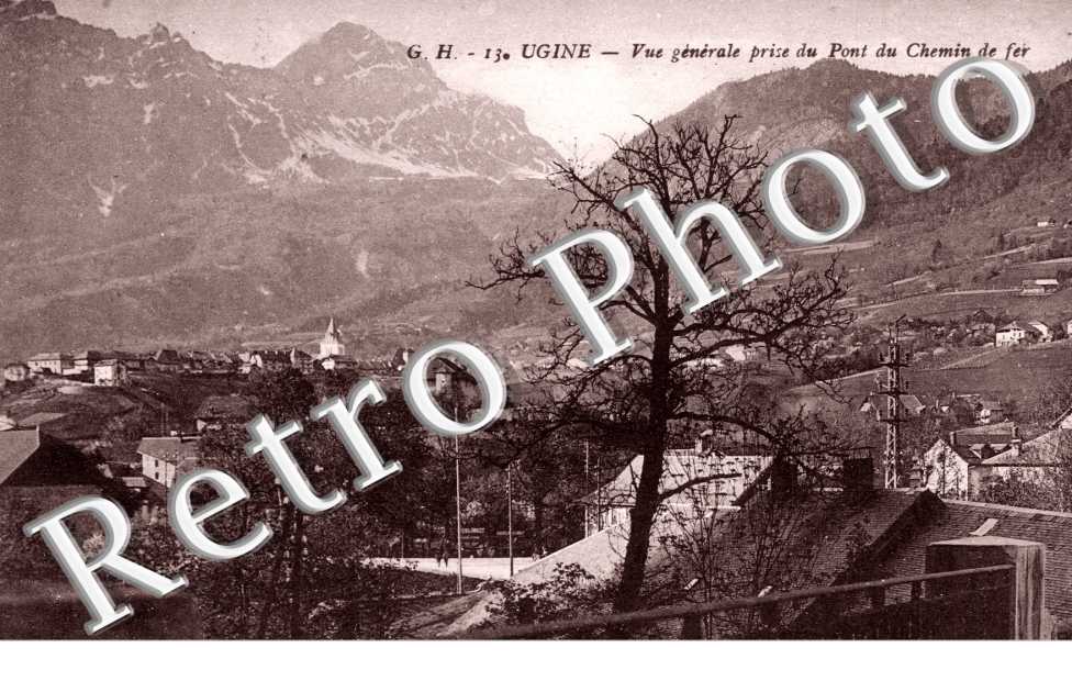 Vue generale prise du Pont du Chemin de fer