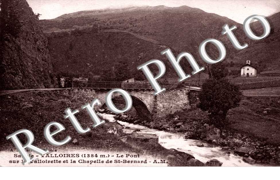 Le Pont sur la Valloirette et la Chapelle de Saint Bernard