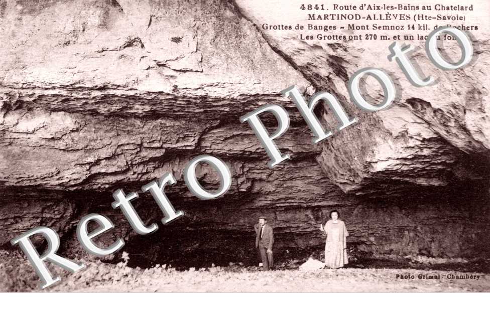 route d'Aix les Bains au Chatelard, grotte de Banges