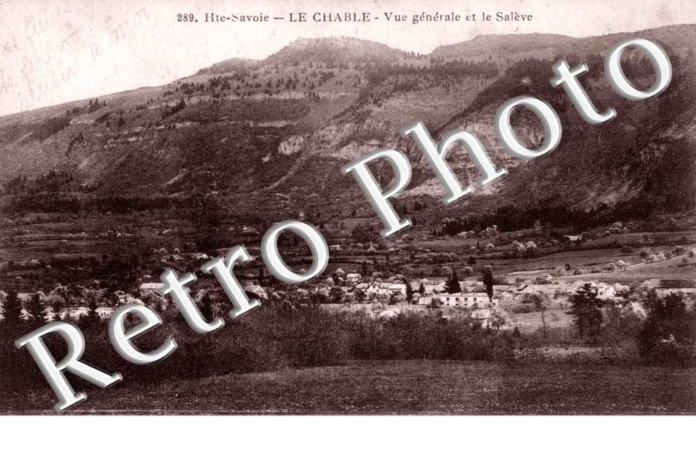 Le Chable, Vue generale et le Saleve
