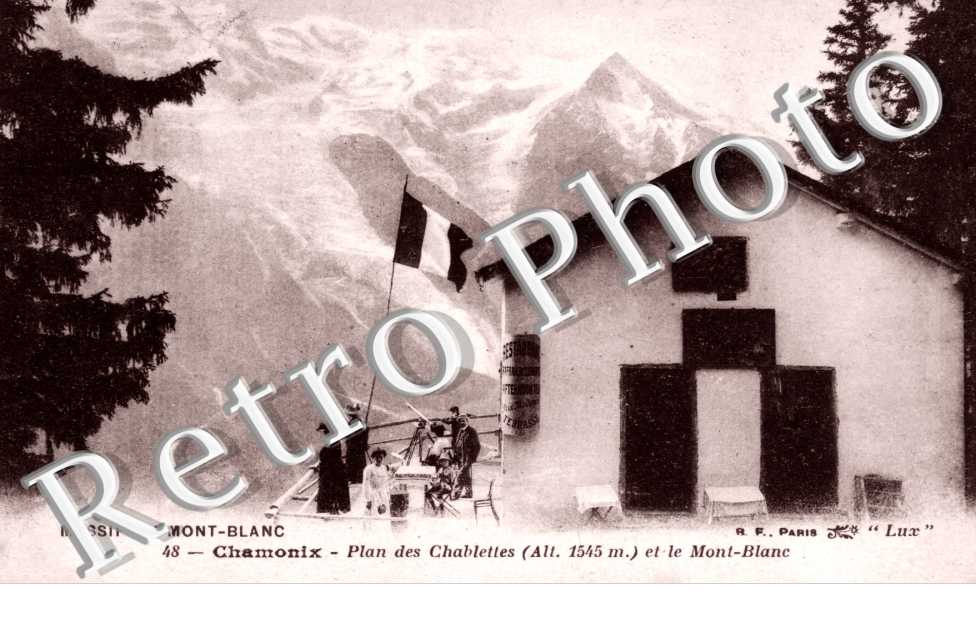 Plan des Chablettes et le Mont-Blanc