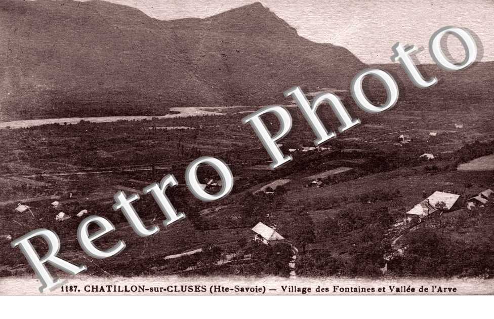 Village des Fontaines et vallee de l'Arve