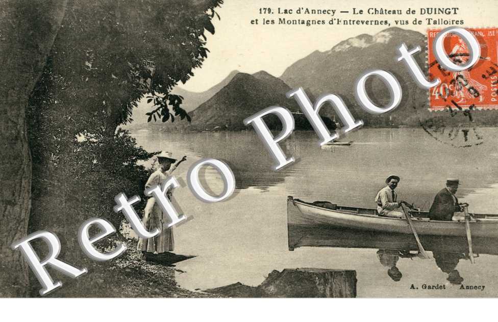 Le chateau et les montagnes d'Entrevernes