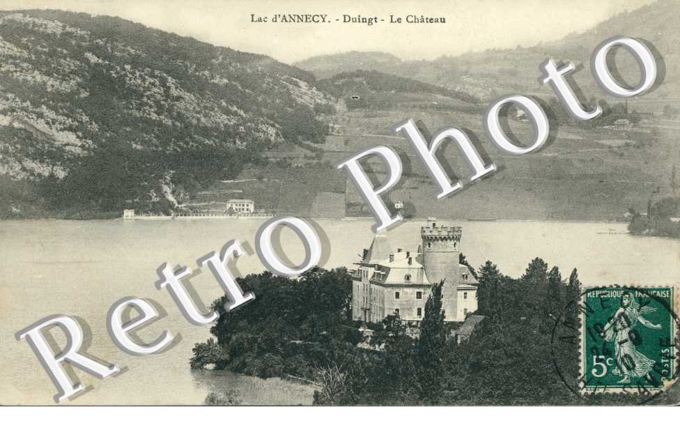 Lac d'Annecy et le Chateau   Col de Bluffy