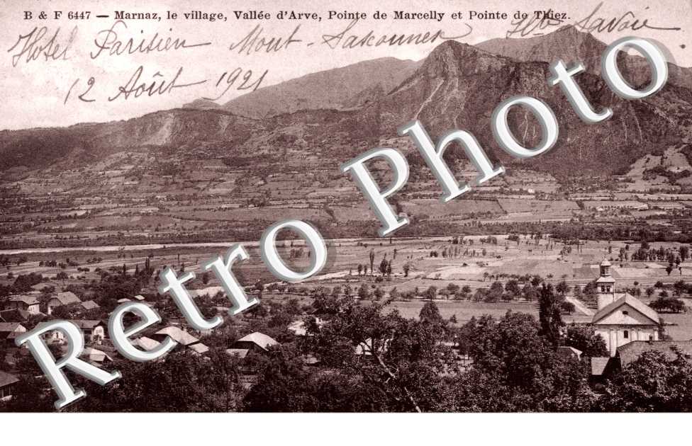 le village vallee d'arve pointe de marcelly et pointe de thiez