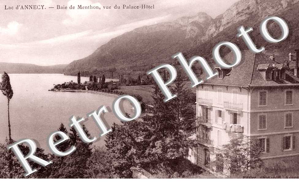 Baies de Menthon, Vue du Palace Hotel