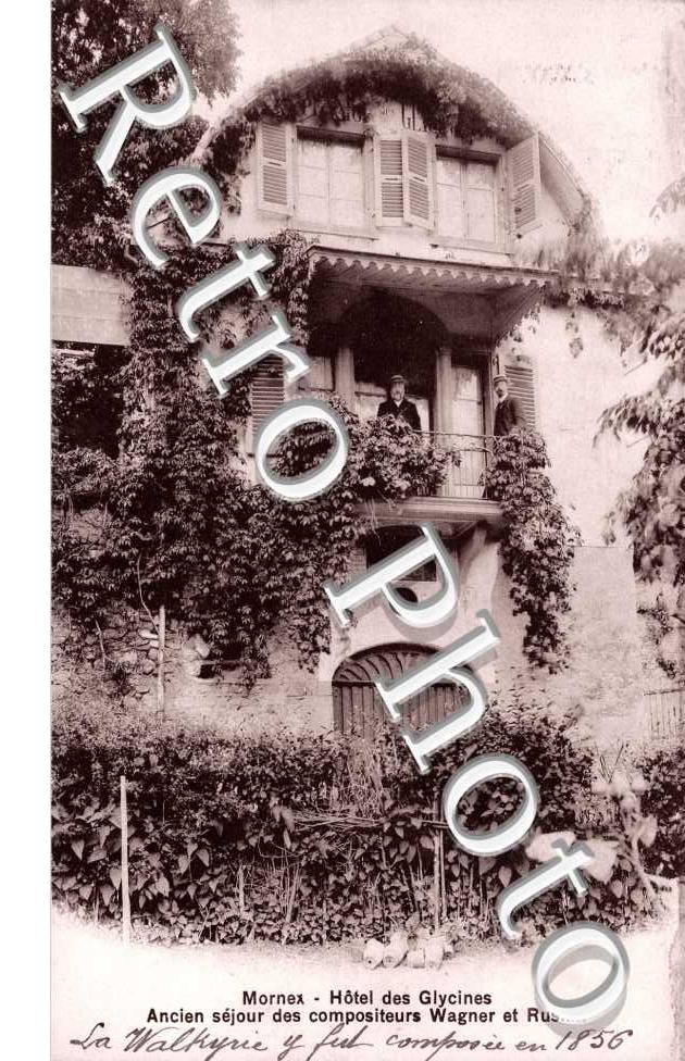 MORNEX. Hotel des Glycines, Ancien sejour des compositeurs Wagner et Ruskin