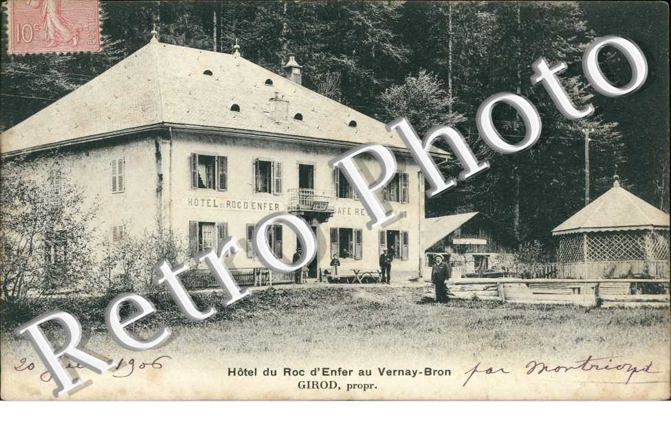 hotel du roc d'Enfer au Verany-Bron juin 1906