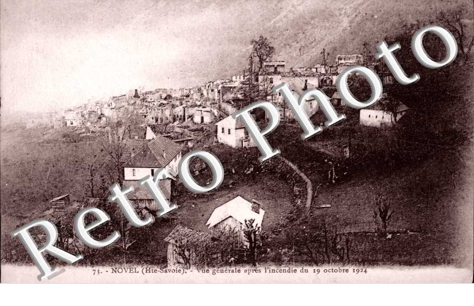 vue generale apres l'incendie du 19 octobre 1924