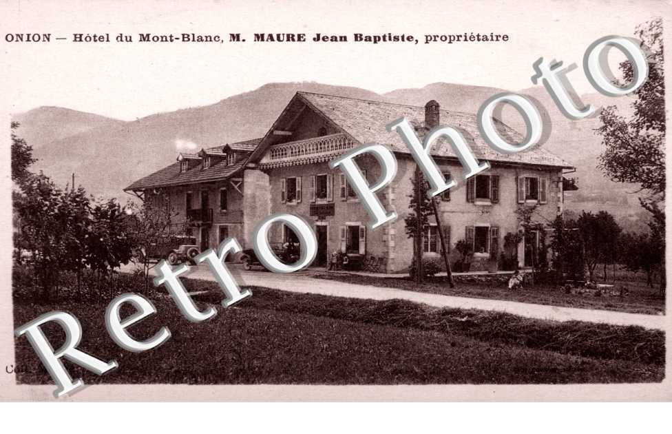 Hotel du Mont-Blanc - M Maure Jean Baptiste proprietaire
