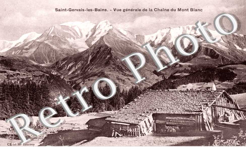 Vue generale et la Chaine du Mont Blanc