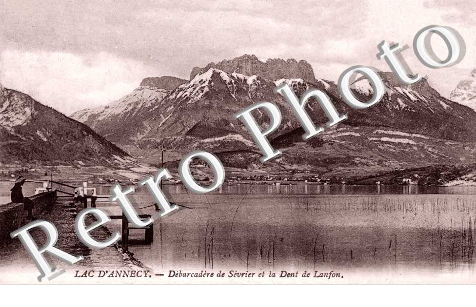 Lac d'Annecy  - Debarcadere de Sevrier et la dent de Lanfon