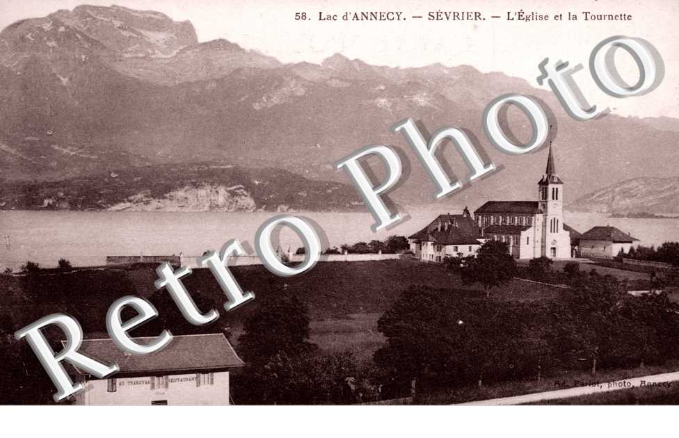 Lac d'Annecy, l'Eglise et la Tournette