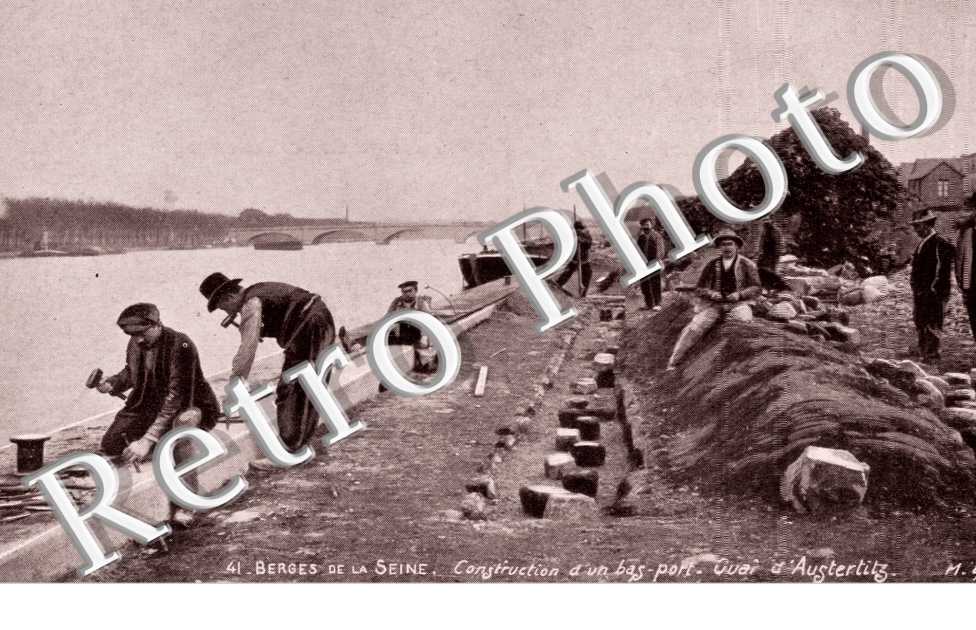 Berges de la Seine Construction d'un bas port Quai d'Austerlitz