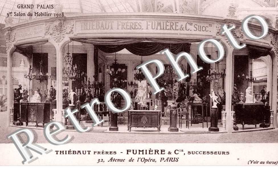 Grand Palais, 3eme Salon du Mobilier 1908, Thiebaut Freres, Fumiere et Cie  32 avenue de l'Opera