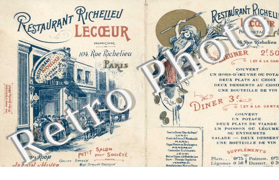Restaurant Richelieu  104 rue Richelieu