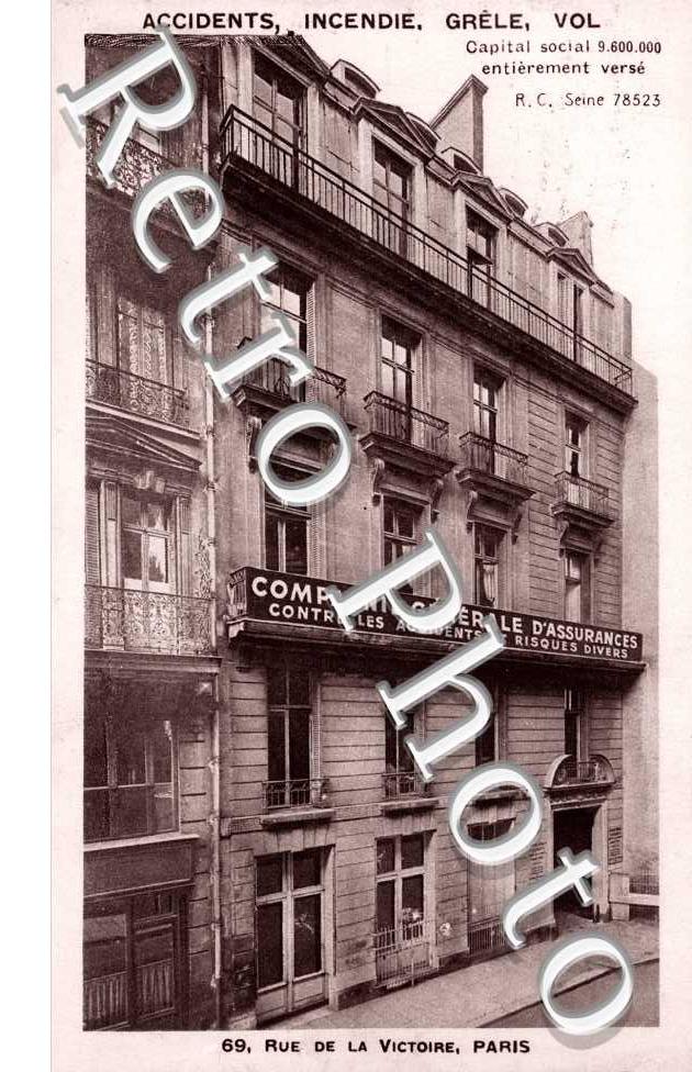 Compagnie Generale d'Assurances, Rue de la Victoire