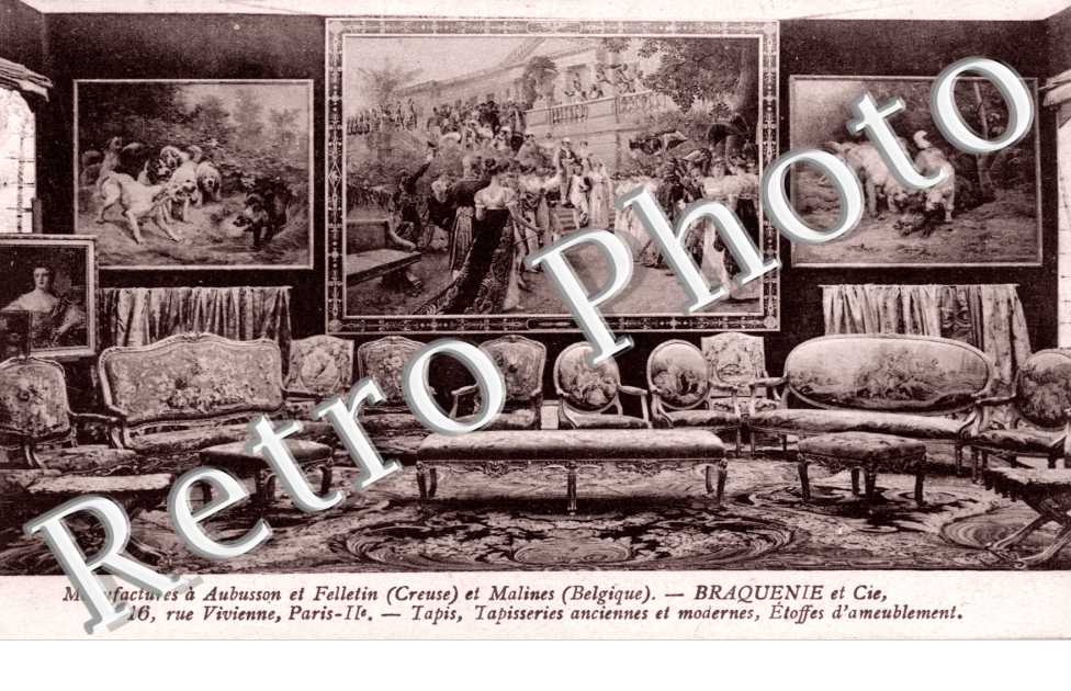 Manufacture a Aubusson et Felletin et Malines - Braquenie et Cie - tapis et tapisserie