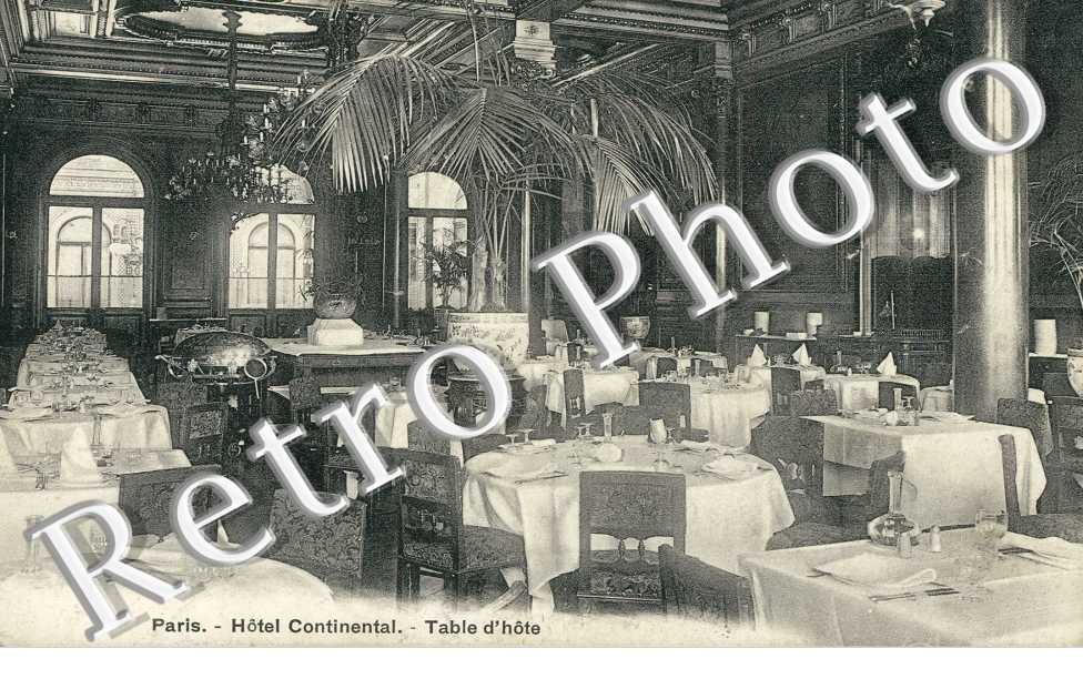 rue Castiglione Hotel Continental Table d'hote