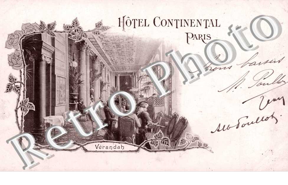 rue Castiglione Hotel Continental Verandah