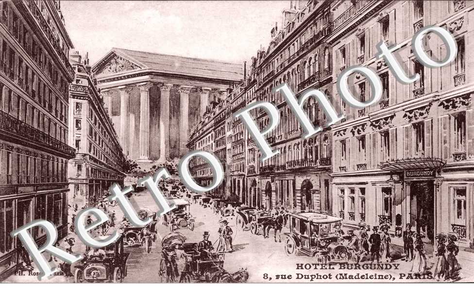 Hotel Burgundy 8 rue Duphot (Madeleine)